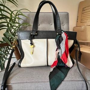 Fossil Tote with Scarf